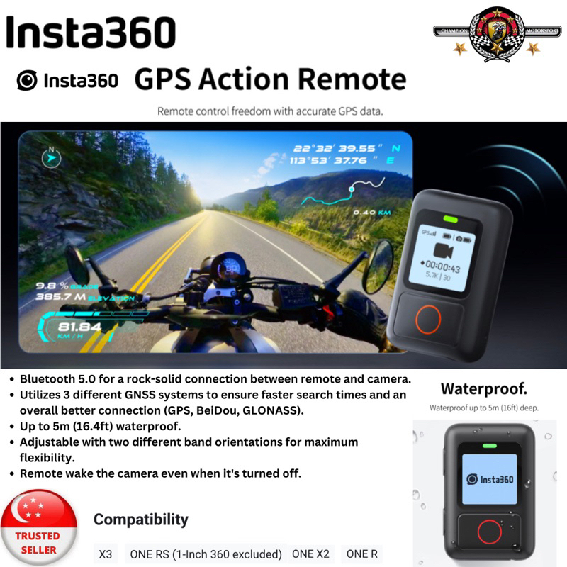 Insta360 GPS Action Remote | Shopee Singapore