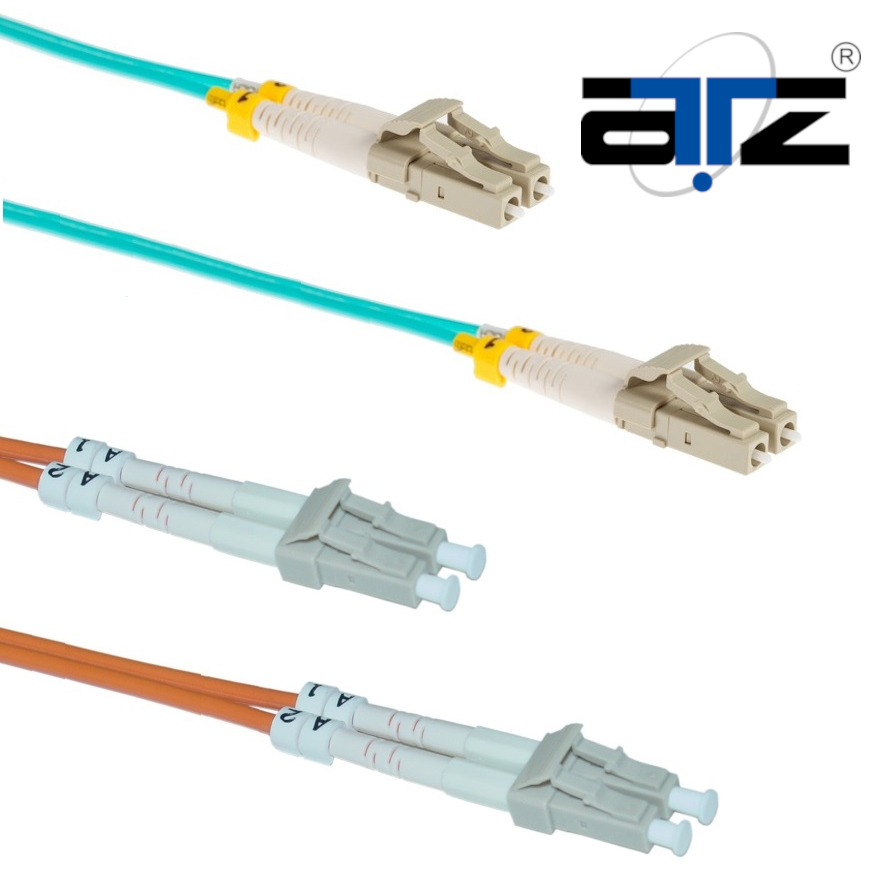 ATZ LC Multimode Fiber Optic Cable Duplex (OM1 / OM3 / OM4) (1m to 20m ...