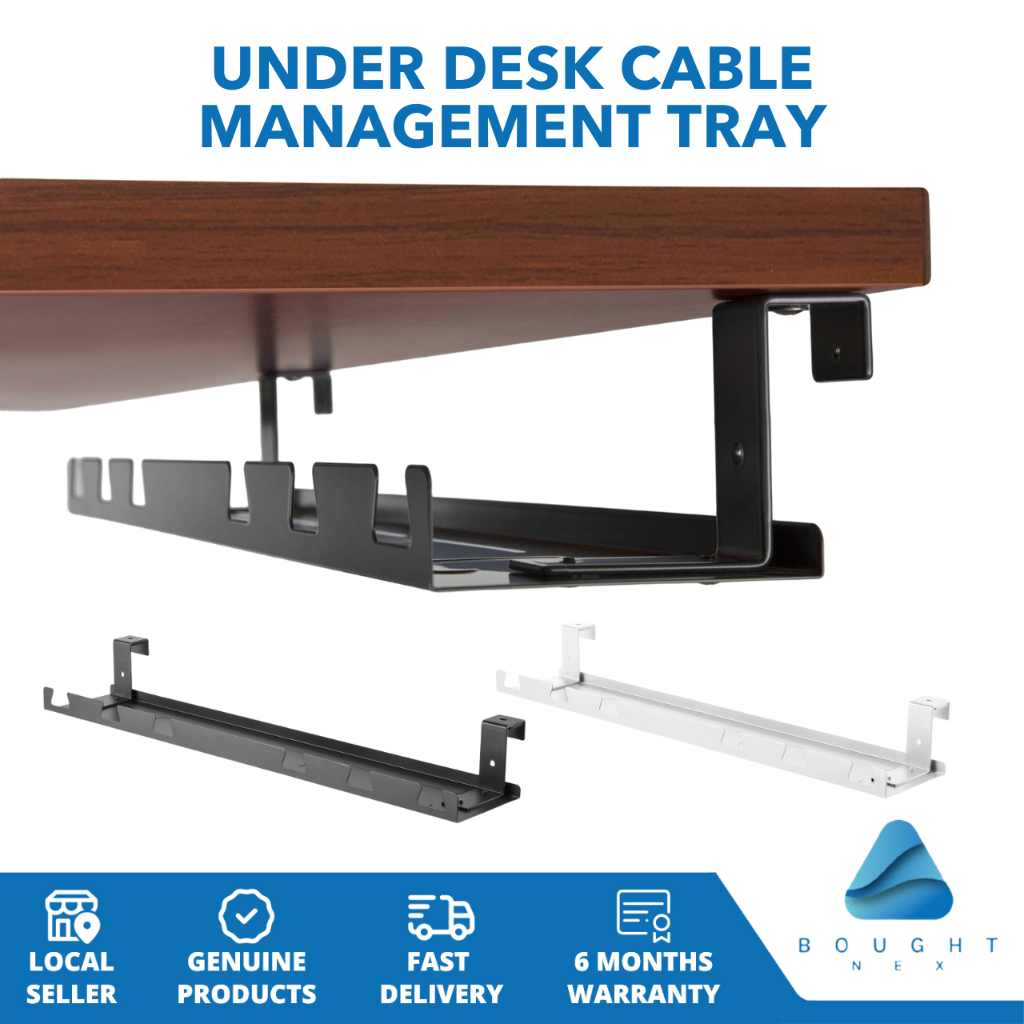 BRATECK CC112 Under Desk Cable Tray Tidy Desk Efficient Cable