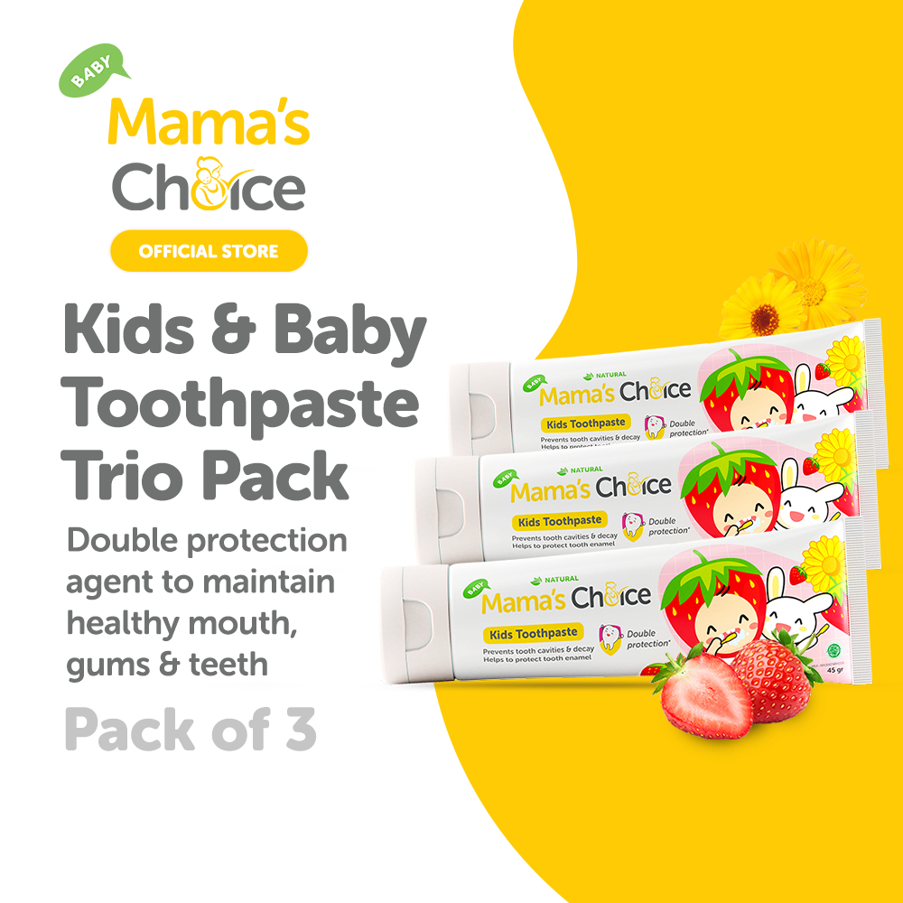 [Bundle of 3] Mama's Choice Baby & Kids Toothpaste | Strawberry ...