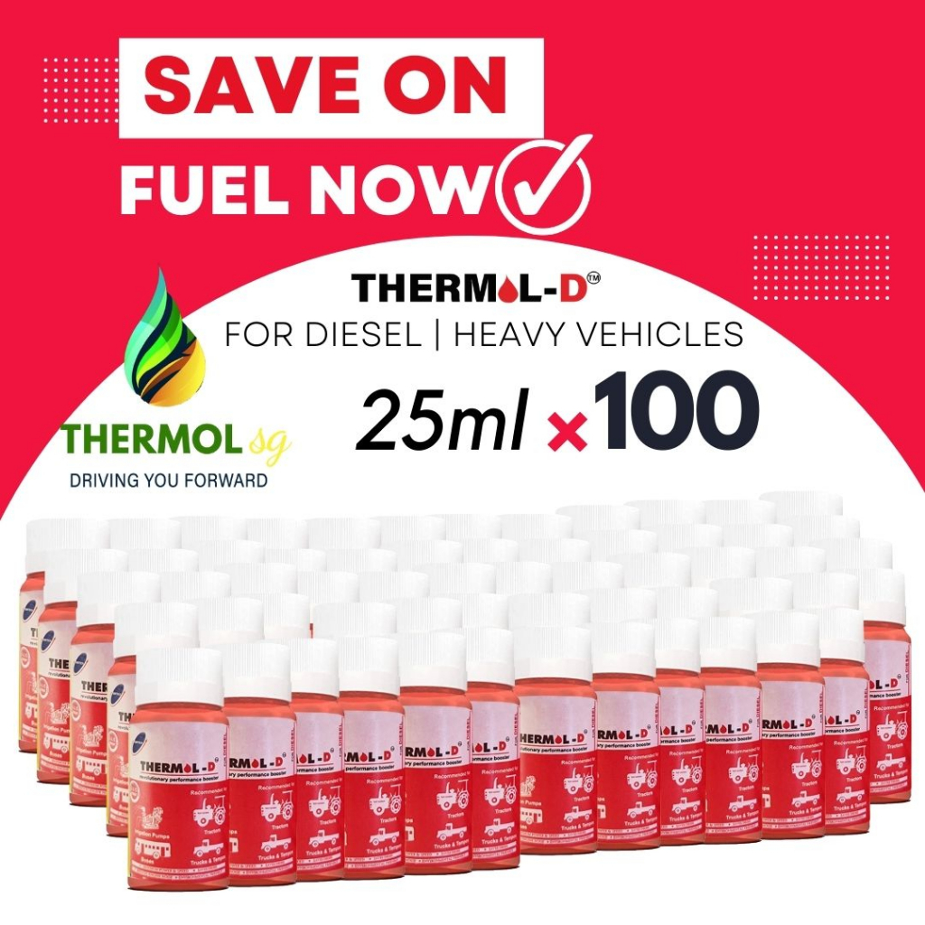Thermol D Diesel Additive Pack 25ml x100 Bottles For Gasoline Diesel