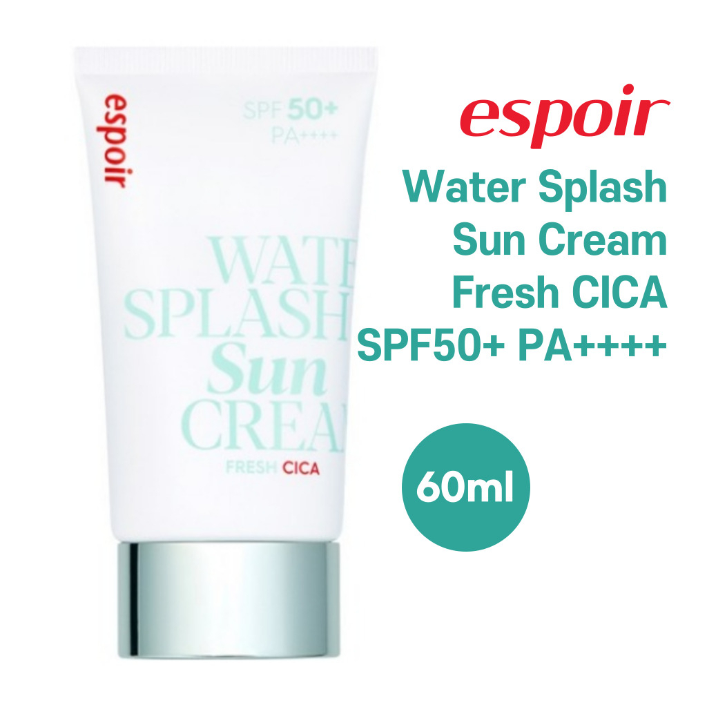 ESPOIR Water Splash Sun Cream Fresh CICA SPF50+ PA++++ 60ml Sunscreen