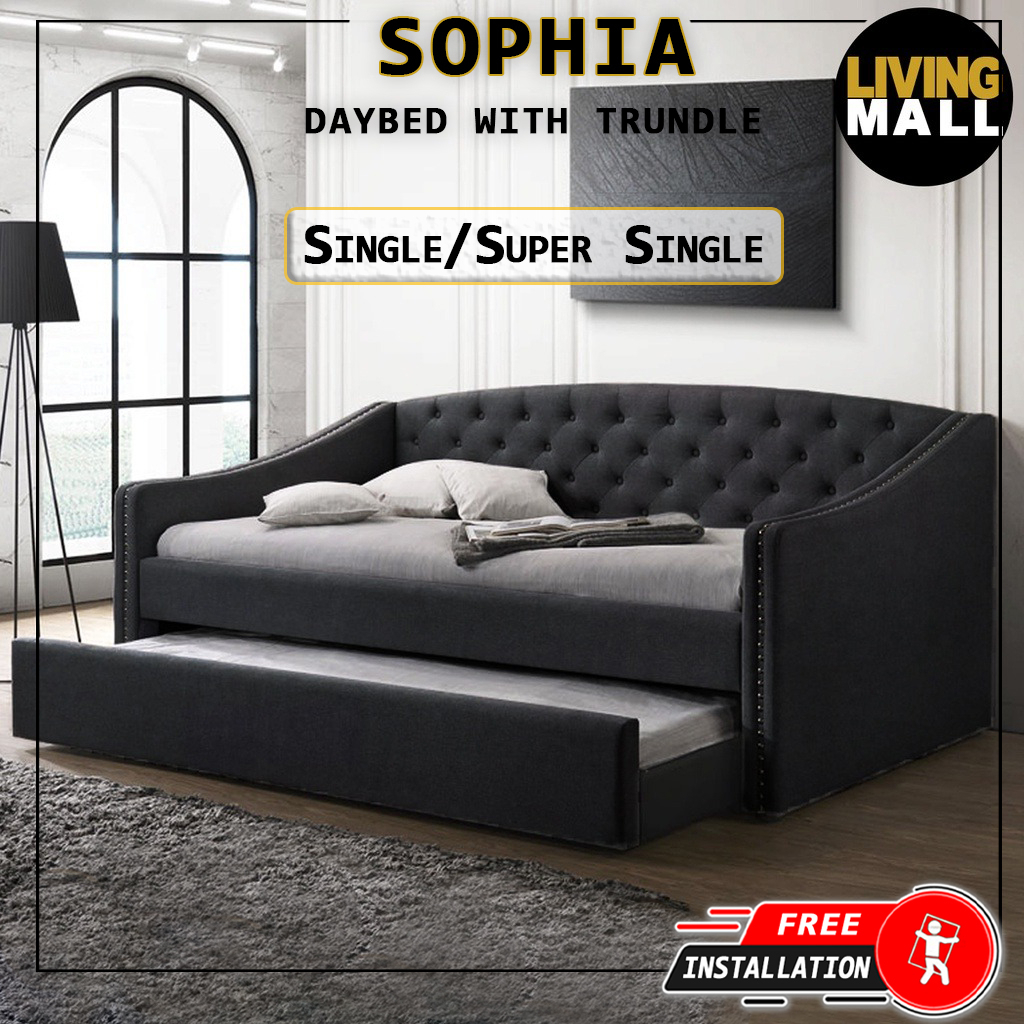 Living Mall Sophia Daybed with Trundler Shopee Singapore