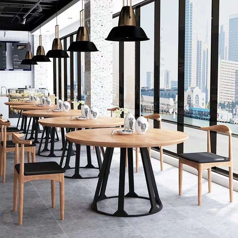 Urban Mood LOCO Rustic Round Pine Wood Dining Table | Shopee Singapore
