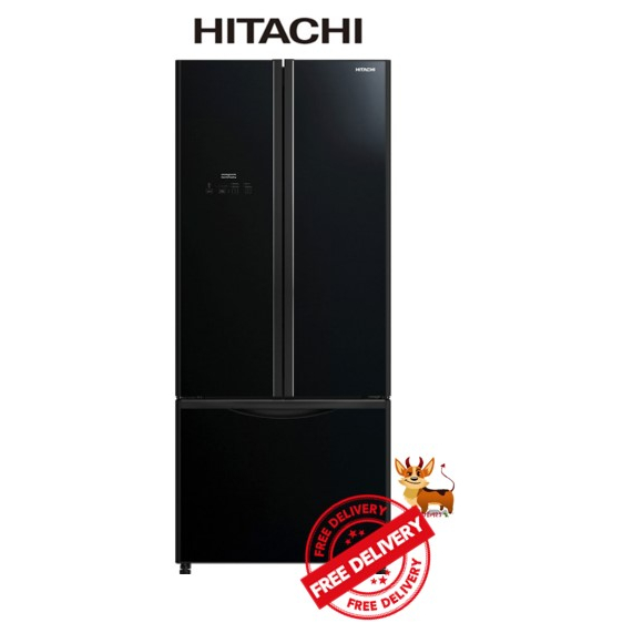 Hitachi RWB560P9MS 3 Doors French Bottom Freezer Fridge 465L FREE