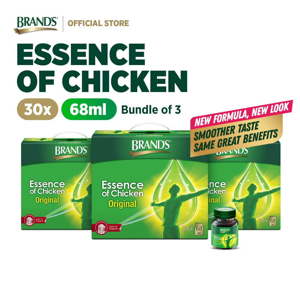 [Bundle of 3] BRAND’S® Essence of Chicken | 30s x 68ml | Reduces ...