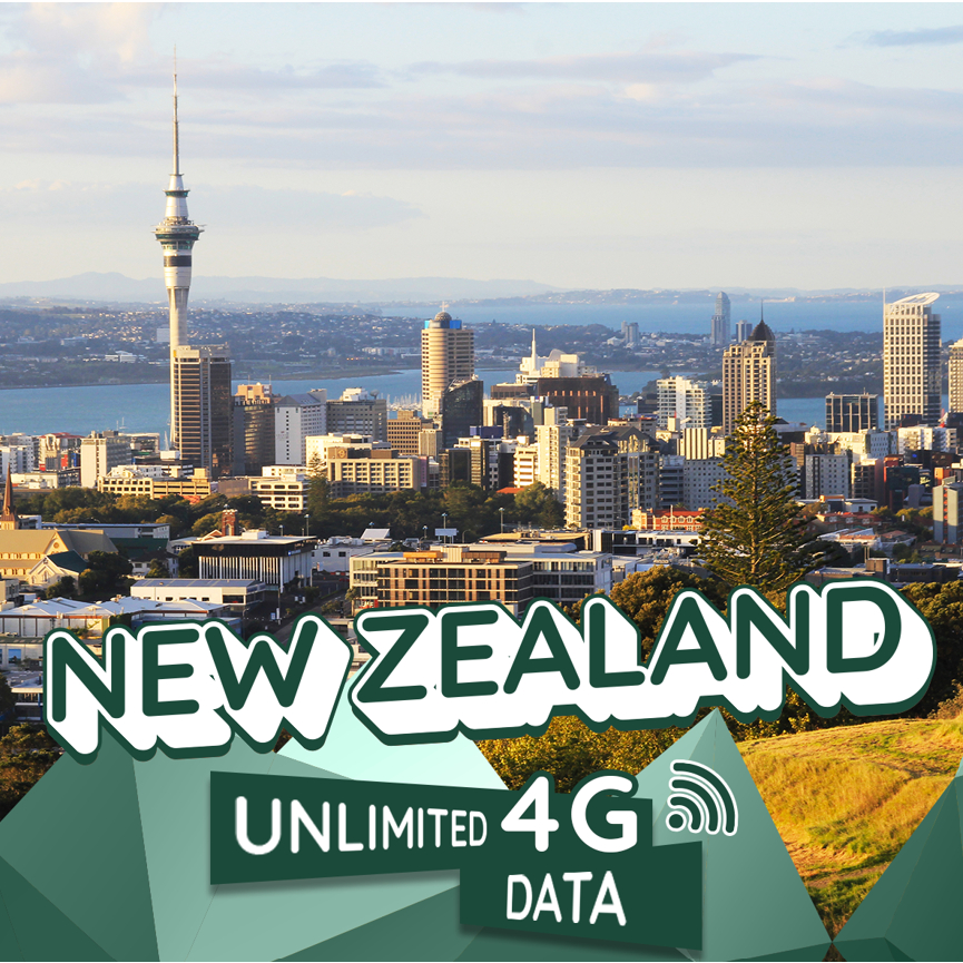 New Zealand SIM Card 315 Days Unlimited data 4G High Speed Support