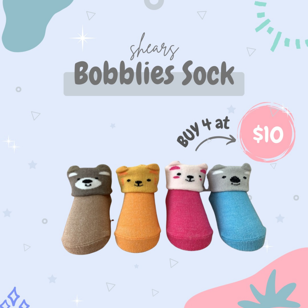 Shears Baby Socks Bobbllies Series Ideal for Newborn 4-in-1 Set ...