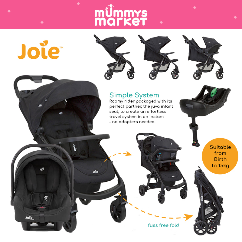 Joie Muze LX Travel System (Stroller + Juva Carseat) Shopee Singapore