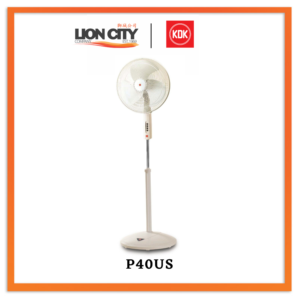 Kdk P40US 40cm Stand Fan ( Gold, CH, WH) kdk fan / Stand Fan / Kdk