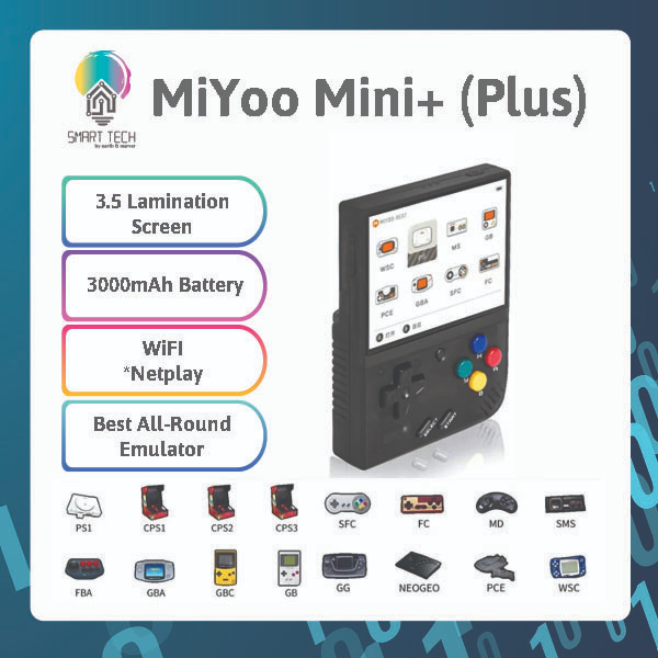 (Local Stock) Miyoo Mini Plus Portable with 32Gb card Game Console with