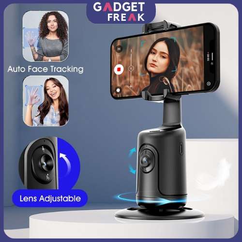 360° Auto Rotate Face Tracking Gimbal Camera Stabilizer Phone Holder Gadget P01 Smart AI Selfie Stick Tripod Stand