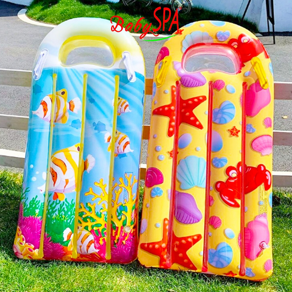 BabySPA Inflatable Pool Swimming Float Bed 118 x 55 cm with Handle