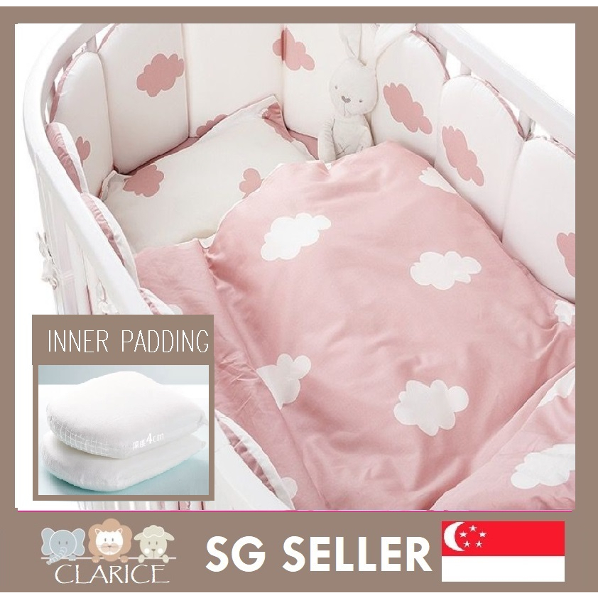 Baby Cot Bumper Cushion Crib Bedding Safety Rails For Children Kids