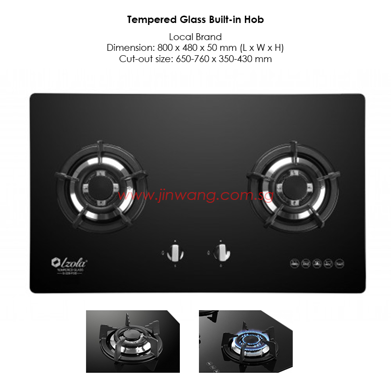 [SG ReadyStock&LocalAuthorizedSeller]High Quality N*E*W S228 IZOLA Tempered Glass Builtin Hob