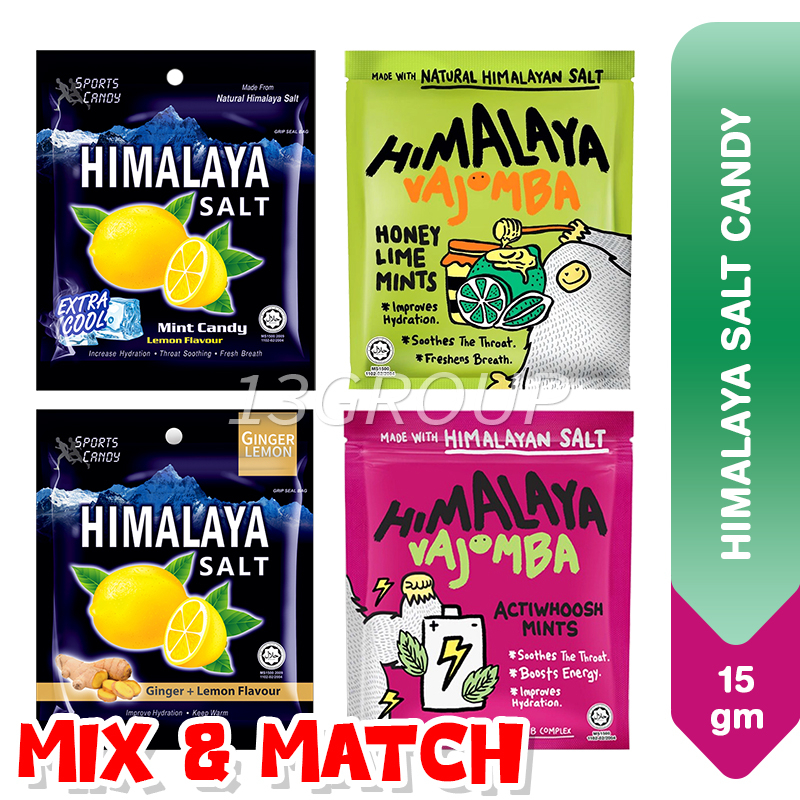 Himalayan Salt Candy Himalaya Ginger Lemon Vajomba Actiwhoosh Mints