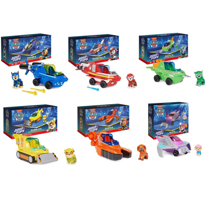 PAW Patrol Aqua Pups, Zuma Transforming Vehicle with Figure for