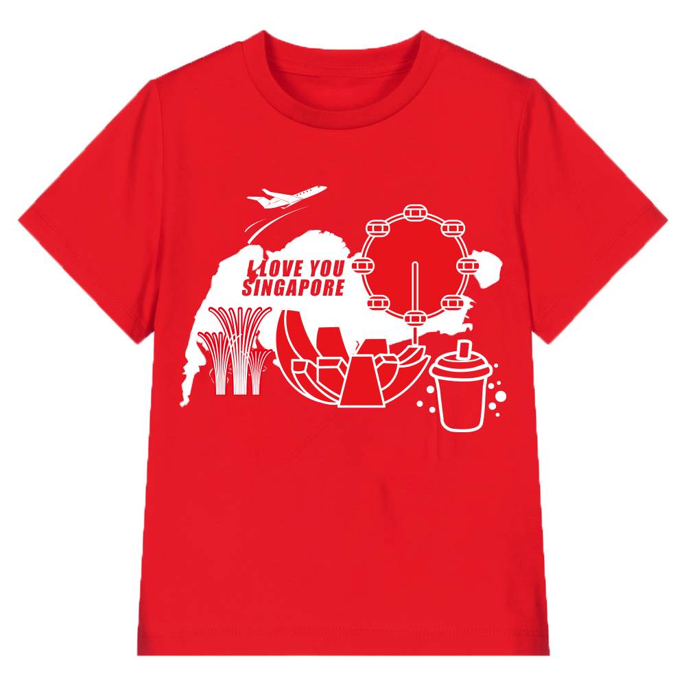 National Day NDP 2024 Red Top - Baby Kids Red T-shirt I Love You ...