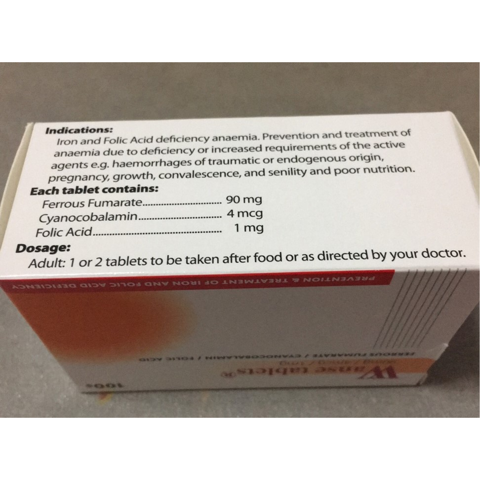 Wanse Tablets 100s (Expiry Jul 2027) *Folic Acid*Iron* | Shopee Singapore