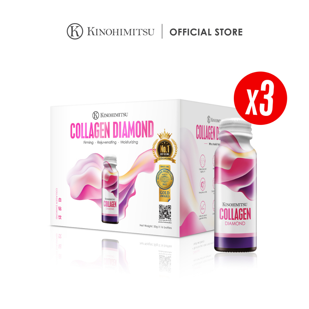 [Bundle of 3] Kinohimitsu Collagen Diamond 5300mg 16's x 3