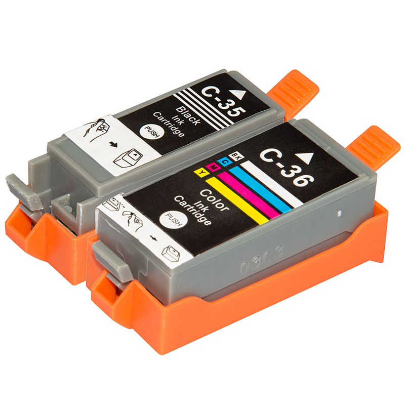 Remanufactured Ink Cartridge 8-Pack - PGI-35 CLI-36 For Canon PIXMA IP100/iP110