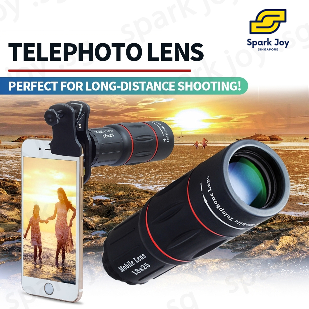 【SG】APEXEL Portable Telephoto Lens Mobile Phone Zoom Lens Kit Universal 18X/22X/28X/36X/60X Monocular Telescope