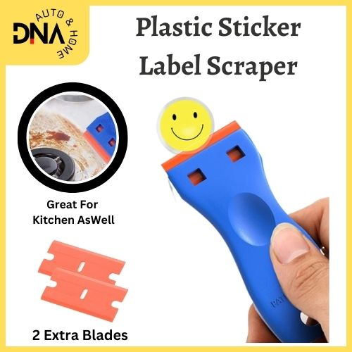 Plastic Glue Adhesive Remover Razor Scraper With Replaceable Blades For