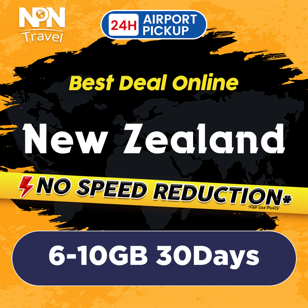 New Zealand SIM Card 10GB 30Days Instant 24h Airport Pickup 4G High Speed New Zealand Data