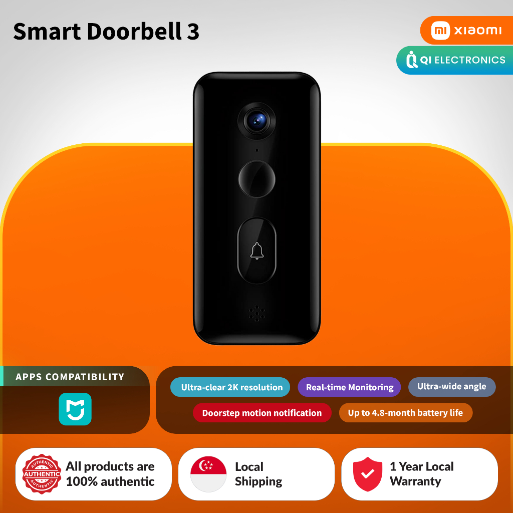 Xiaomi Smart Doorbell 3 Doorstep motion notification Realtime