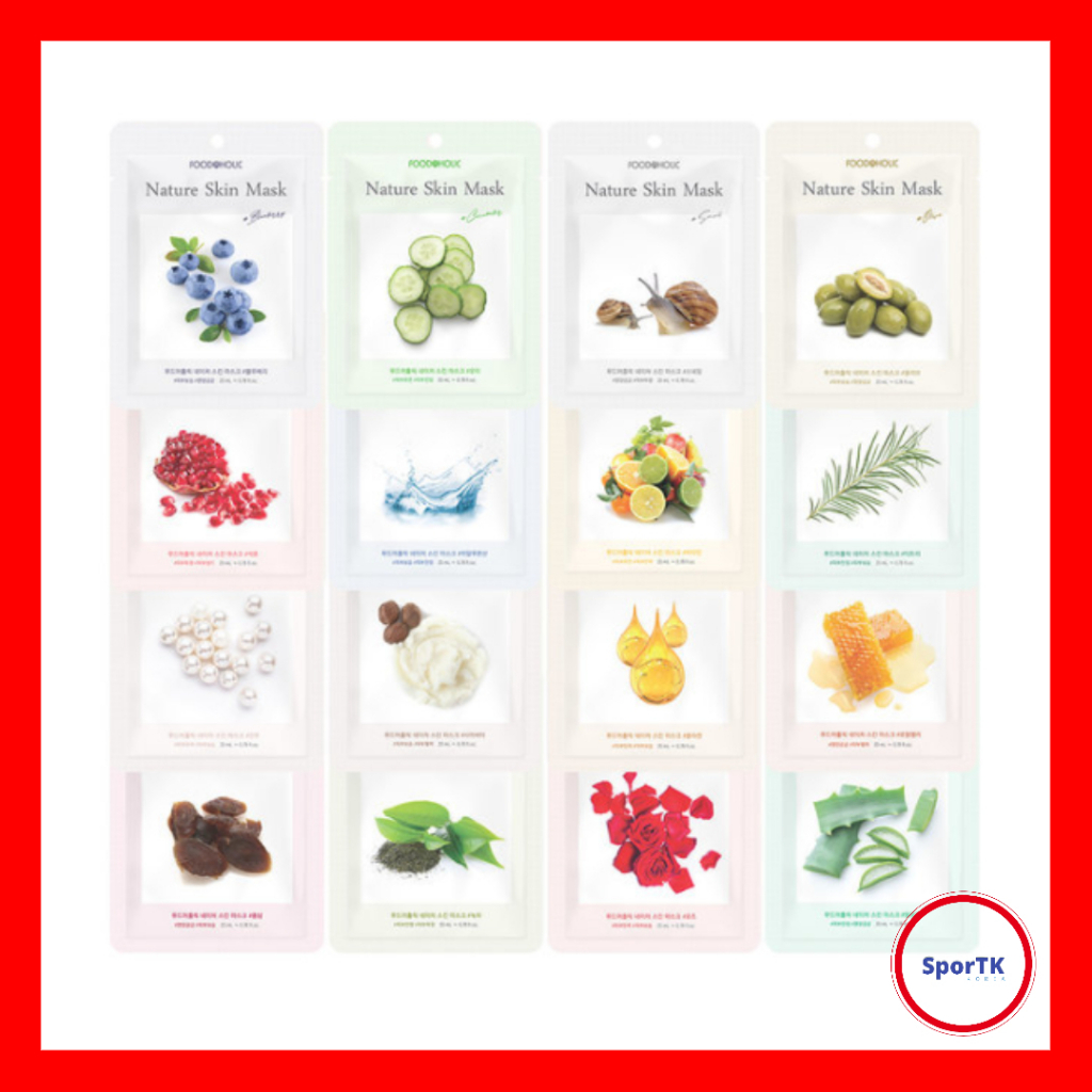 Foodaholic Nature Skin Mask Sheet 16Types 23ml / Korea Face Mask Pack ...
