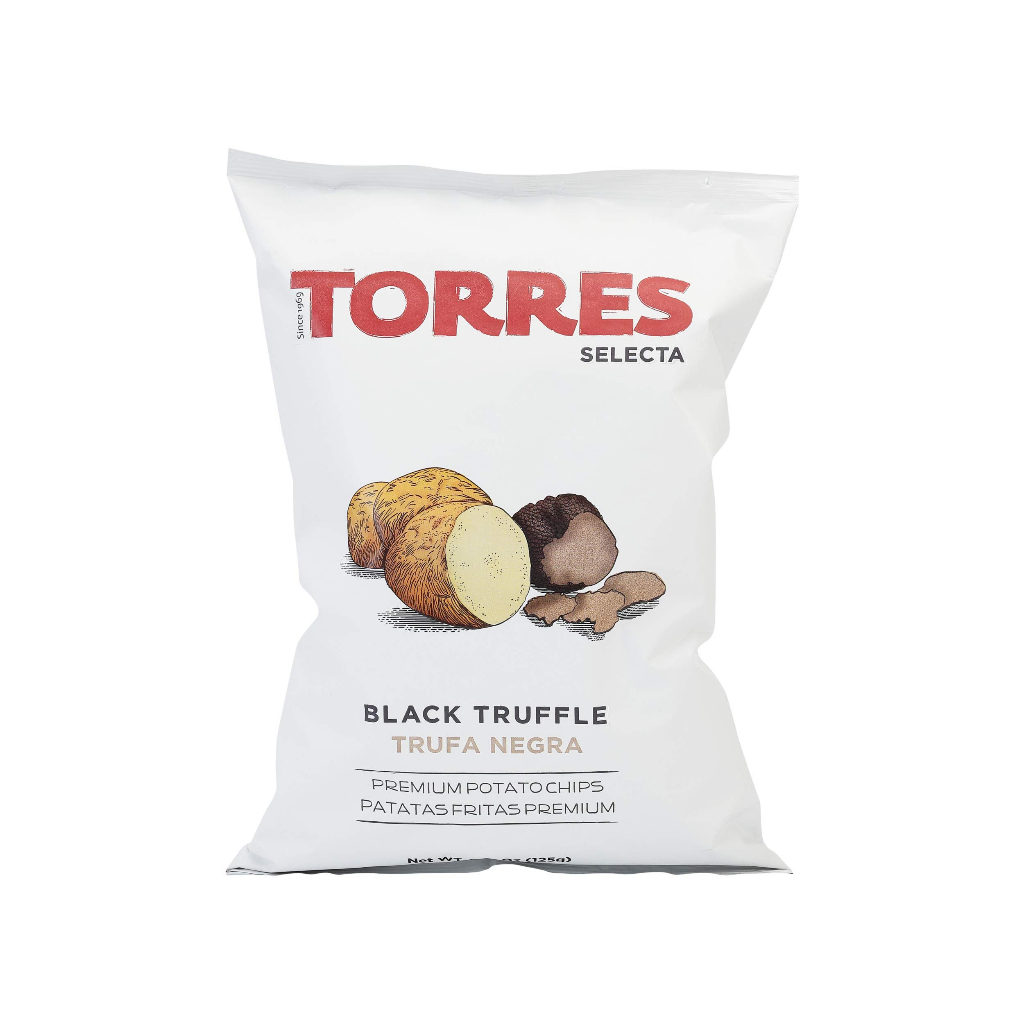 Torres Selecta Black Truffle Potato Chips, 125g | Shopee Singapore