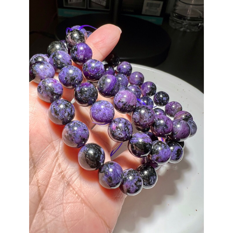 Charoite crystal bracelet 10mm (SG) | Shopee Singapore