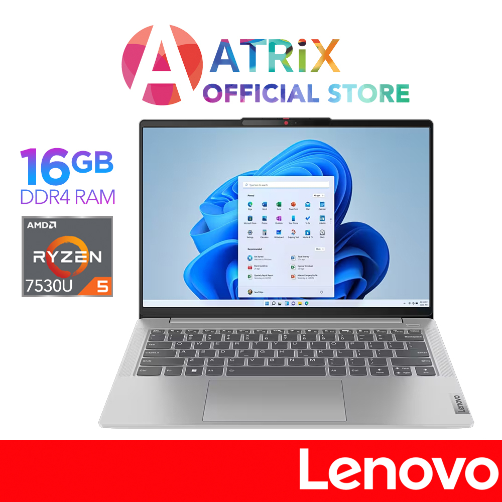 【Express Delivery】Lenovo Ideapad Slim 5 | 82XE0057SB | 14" OLED FHD+ | Ryzen 5 7530U | 16GB DDR4 | 512GB SSD | 2Y PC