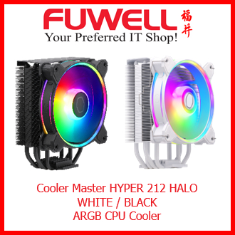 Cooler Master Hyper 212 Halo (Black/White) CPU ARGB Air Cooler | Shopee ...