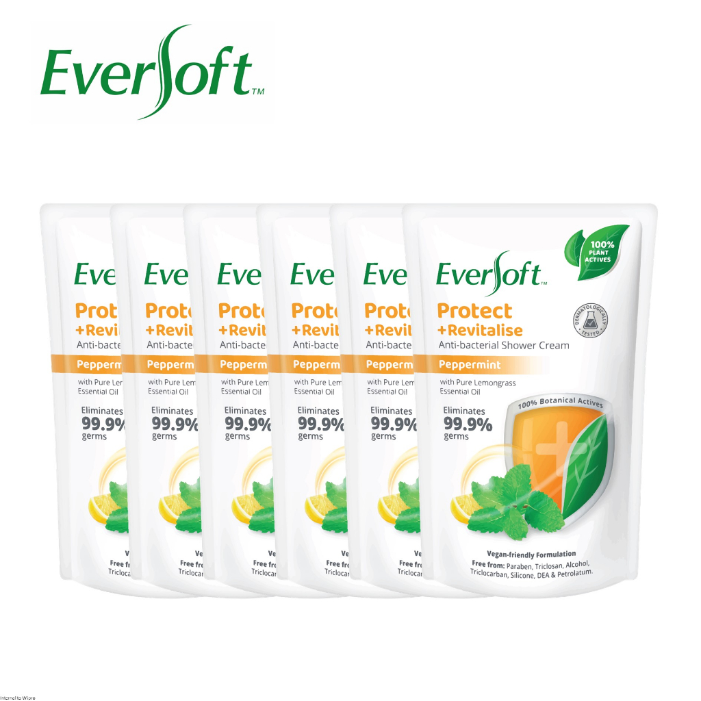 [Bundle of 6] EVERSOFT Botanical Extract / Anti-Bacterial Shower Foam ...