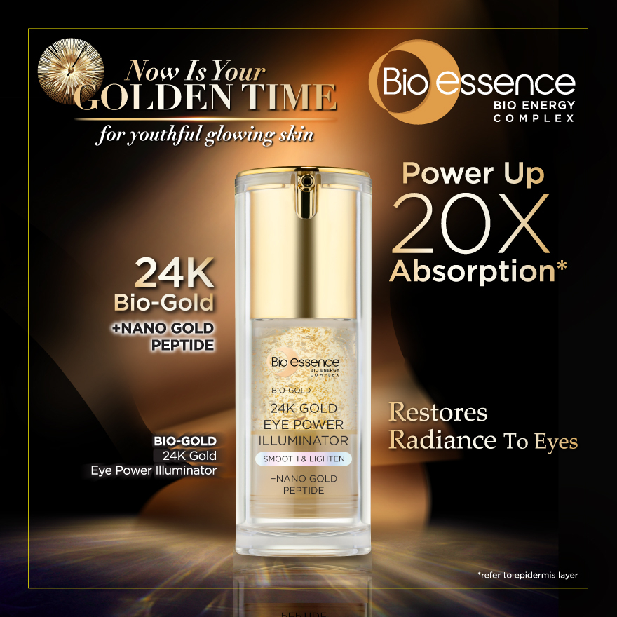 BIO ESSENCE Bio-Gold 24K Gold Eye Power Illuminator - Diminish eye bags ...