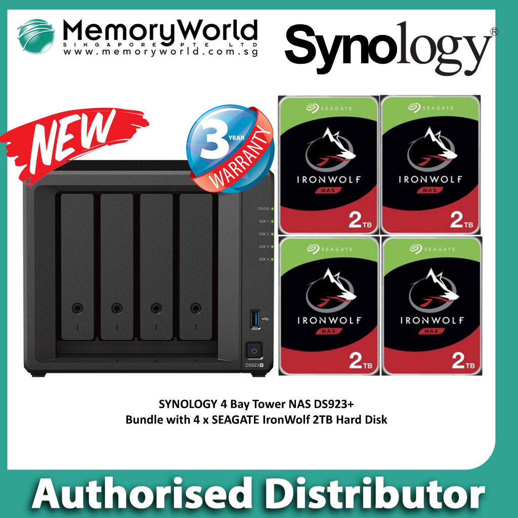 Synology Authorised Distributor Synology Ds923 4 Bay Diskstation Nas Bundle Promotion With 4 9397