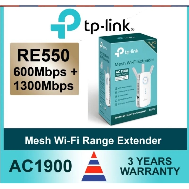 TP-Link RE550 AC1900 Wi-Fi 6 Range Extender | Shopee Singapore