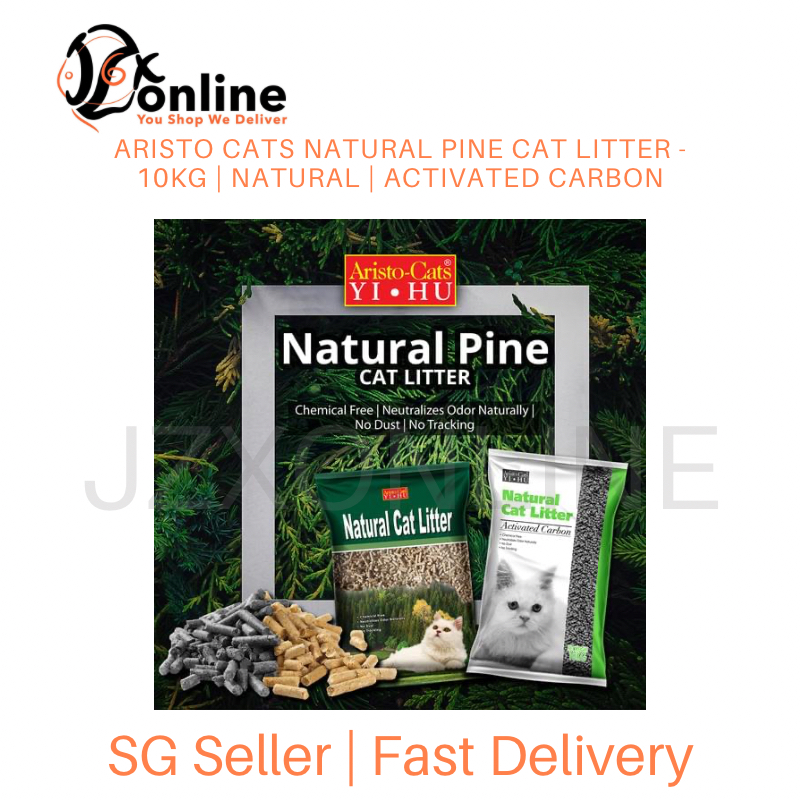 ARISTO CATS Natural Pine Cat Litter 10kg Natural / Activated Carbon