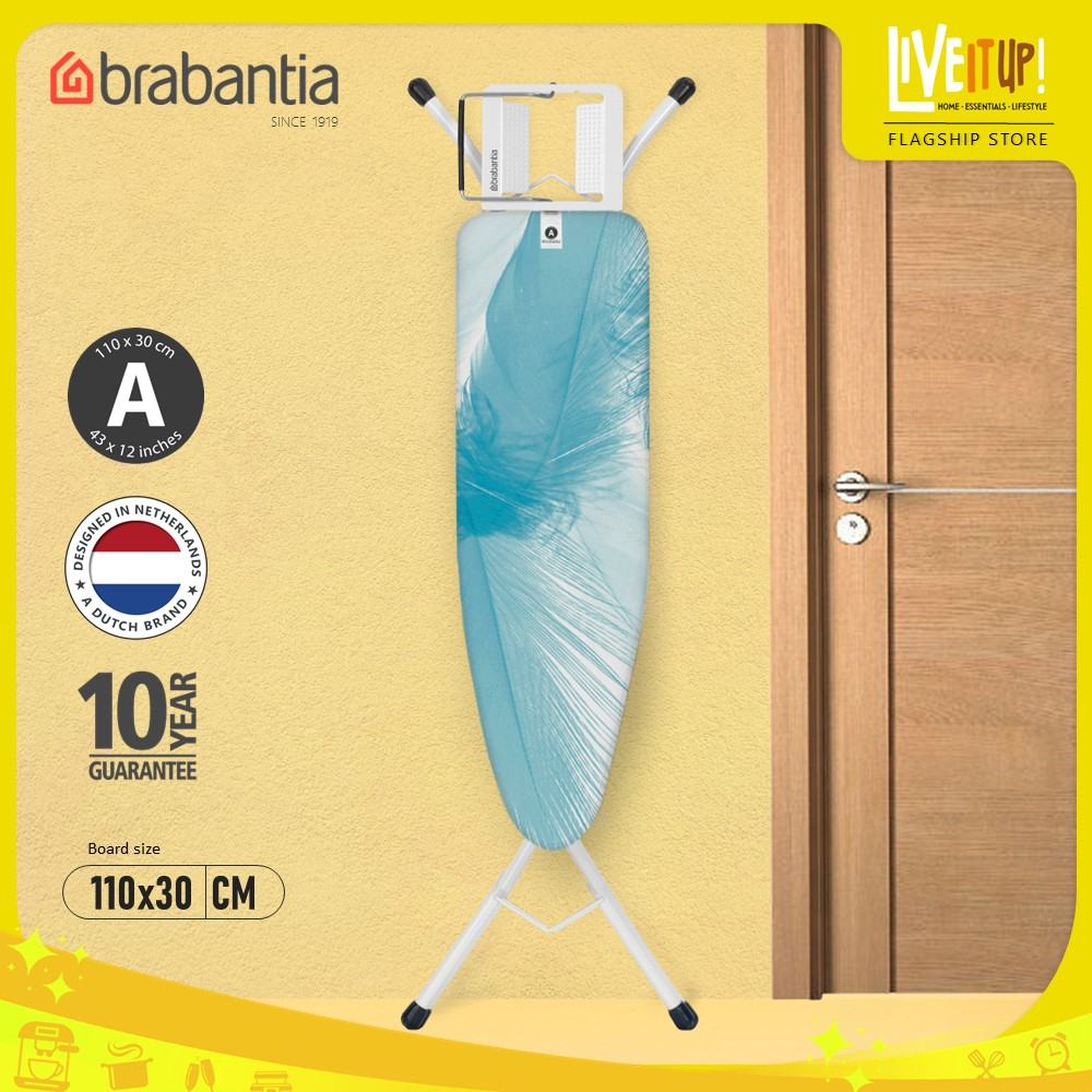 Brabantia Ironing Board, A, 110 x 30 cm - Feathers | Shopee Singapore