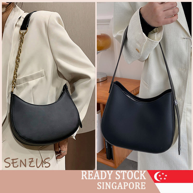 [SG SELLER] Korean Shoulder Underarm Bag Female Small Bag Retro Color