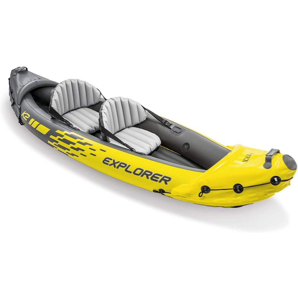 Explorer K2 Kayak, 2-Person Inflatable Kayak Set Canoe Boat | Shopee ...