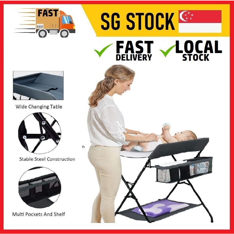baby diaper changing table Adjustable Height Baby Foldable Changing