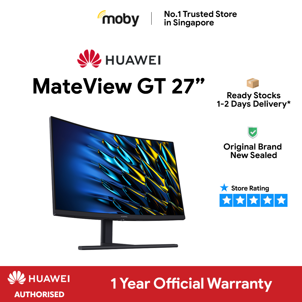 Huawei MateView GT 27-inch Curved Gaming Monitor Standard Edition | 1 Year  Official Warranty Huawei Singapore