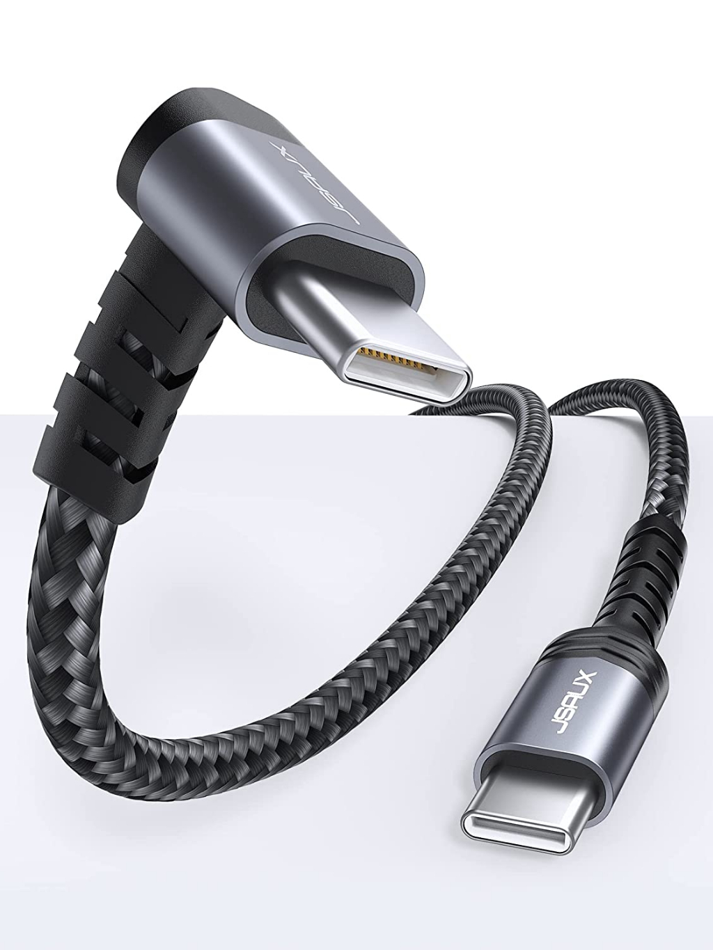 JSAUX 60W 100W USB C to USB C Cable 90 Degree (10ft, 3m) Steam Deck ...
