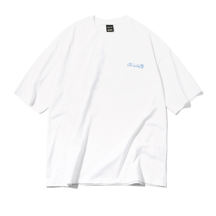 CPGN STUDIO]Wild Cat Embroidered Short-Sleeved T-Shirt