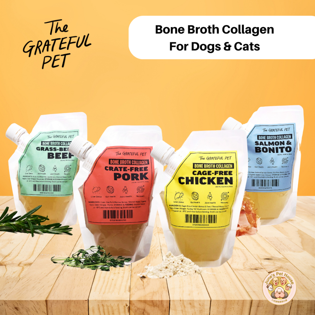 The grateful pet Bone broth collagen for dogs and cats Free ice tray