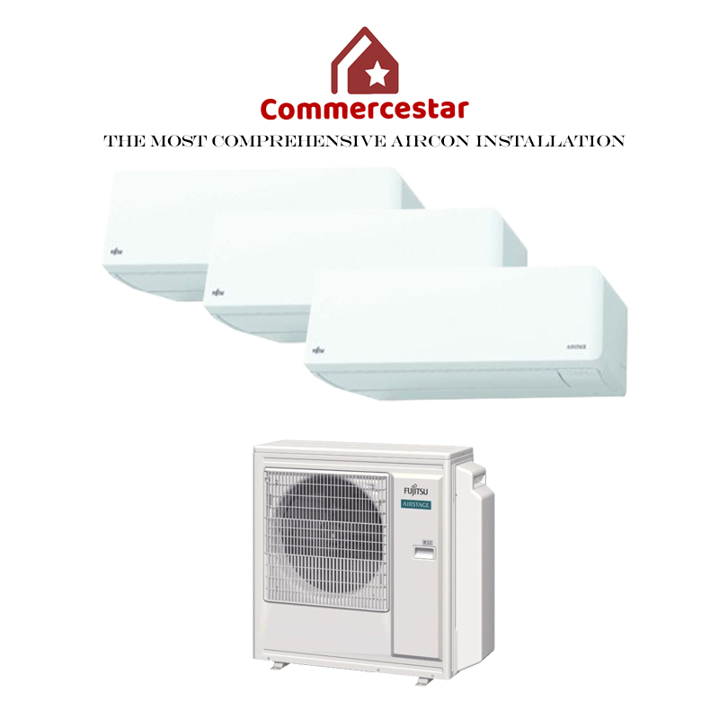 FUJITSU LATEST AIRSTAGE R32 NEW SYSTEM 3 FREE 5 YEARS WARRANTY