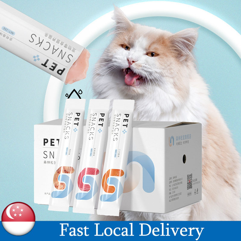 【SG STOCK】Cat Strips Cat Snack 15g Cat Treats Nutrition and Fattening Multiflavored Cat Food