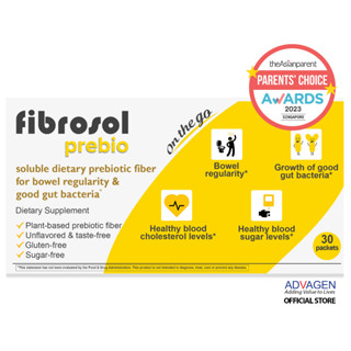 Fibrosol ADVAGEN Prebio Soluble Prebiotic Fiber Powder Packets for Support of Bowel Regularity